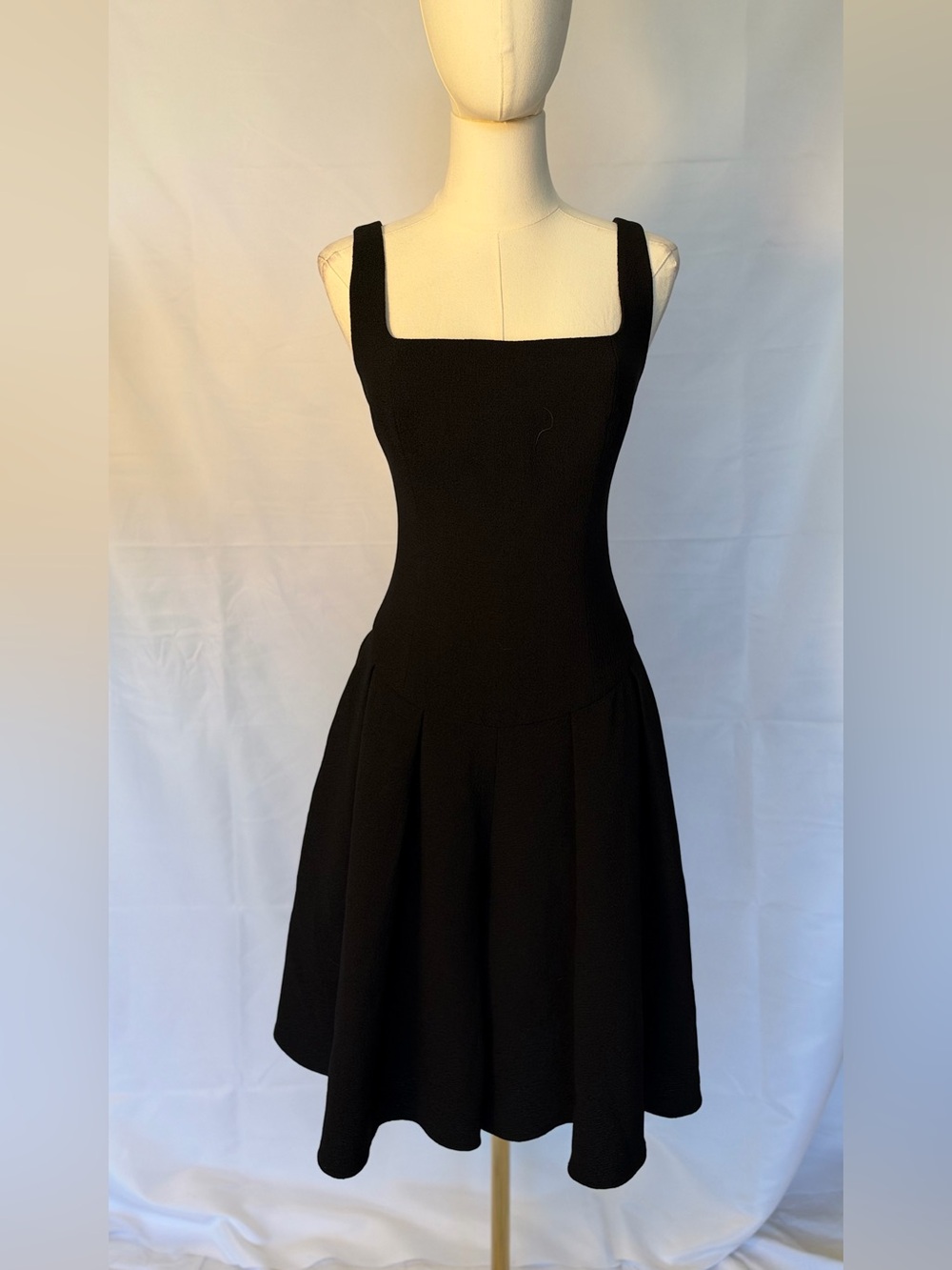 Black Halo Black Square-Neck Romper